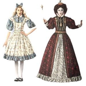 Simplicity 2325 Alice in Wonderland & Queen of Hearts Pattern Misses' 6-12 Uncut